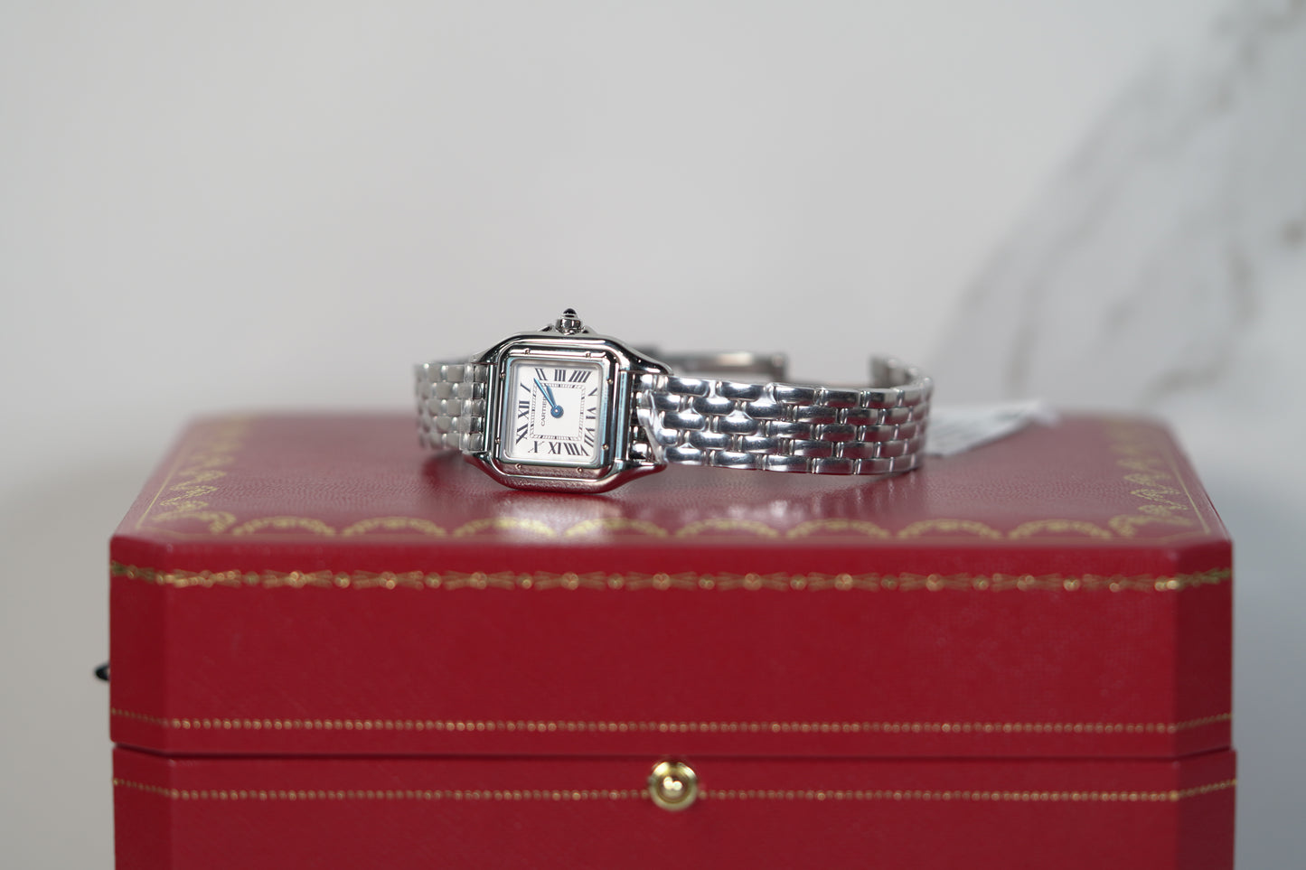 Cartier Panthere Stainless Steel Small White Bracelet Box & Papers 2024 WSPN0013