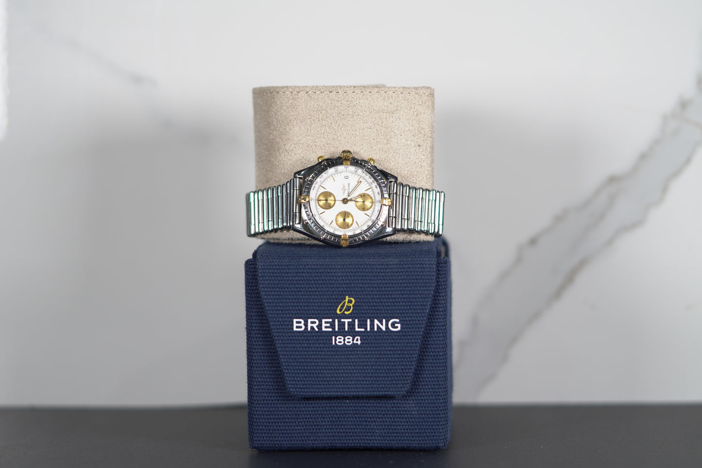 Breitling Chronomat B Stainless Steel 40mm White Bracelet Watch Only B13047