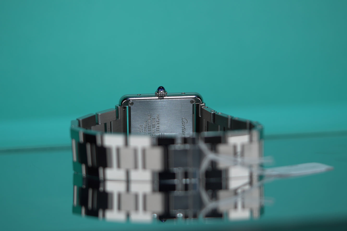 Cartier Tank Solo Stainless Steel Small White Bracelet Watch Only UNK W5200013