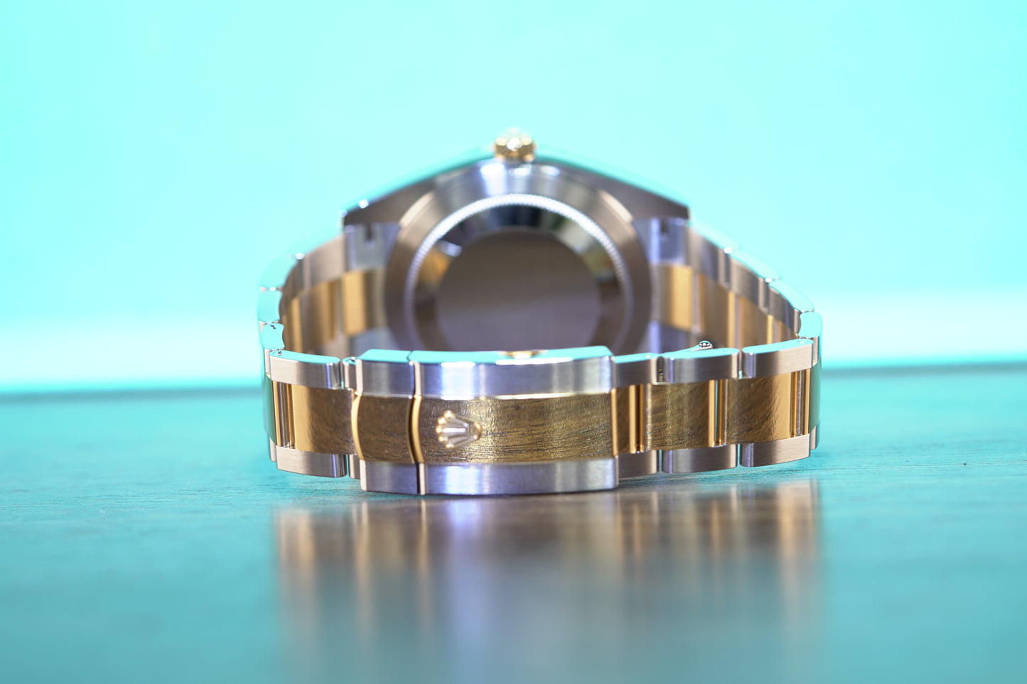 Rolex Datejust Two Tone Yellow Fluted 41mm Black Oyster Box & Papers 2024 126333