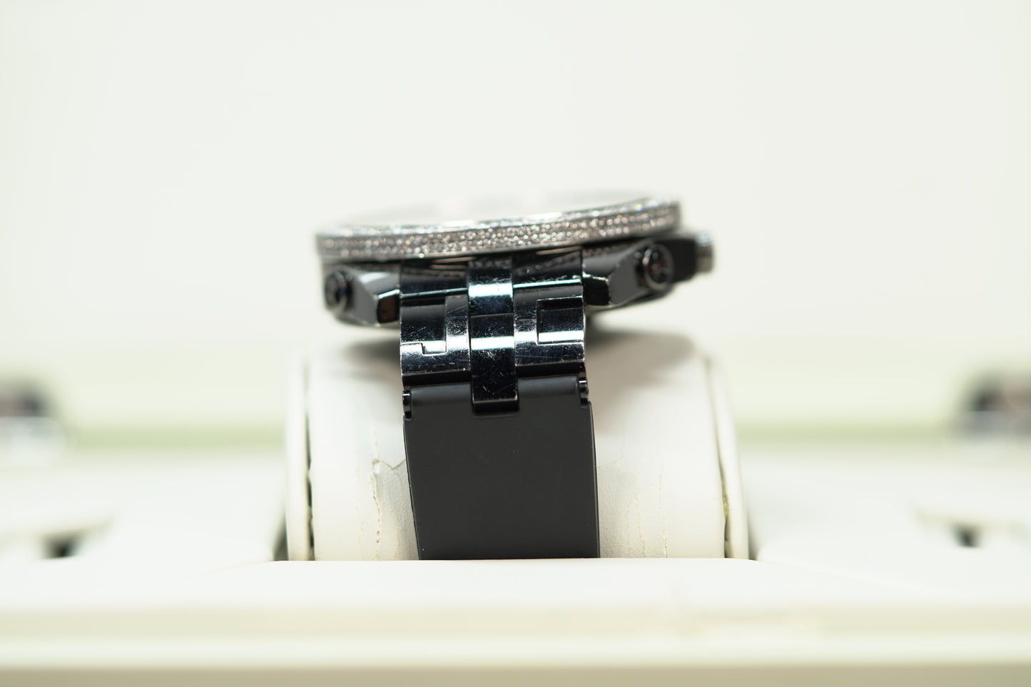 Jacob & Co. 5 Time Zone PVD Factory Diamond Bezel 47mm Black Leather Watch Only JACOBPVDD