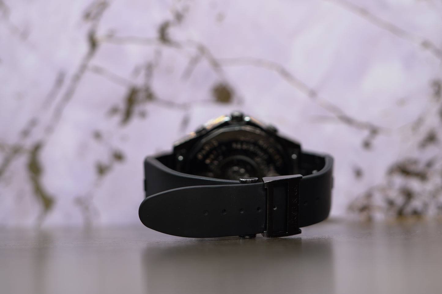 Jacob & Co. 5 Time Zone PVD Factory Diamond Bezel 47mm Black Leather Watch Only JACOBPVDD