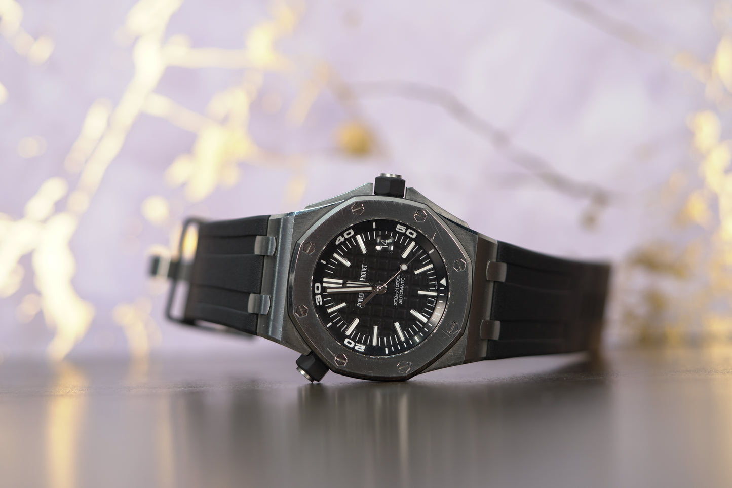 Audemars Piguet Royal Oak Offshore Diver Stainless Steel 42mm Black Rubber Box & Papers 2018 15710ST