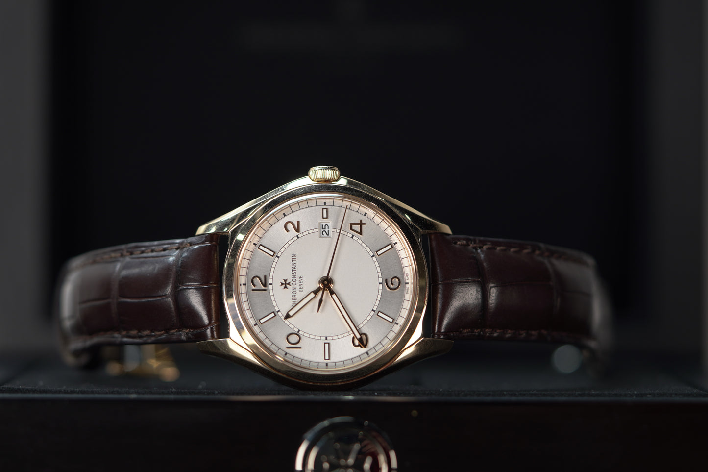 Vacheron Constantin Fiftysix Self-Winding Rose Gold 40mm Silver Leather Box & Papers 2022 4600E/000R-B441
