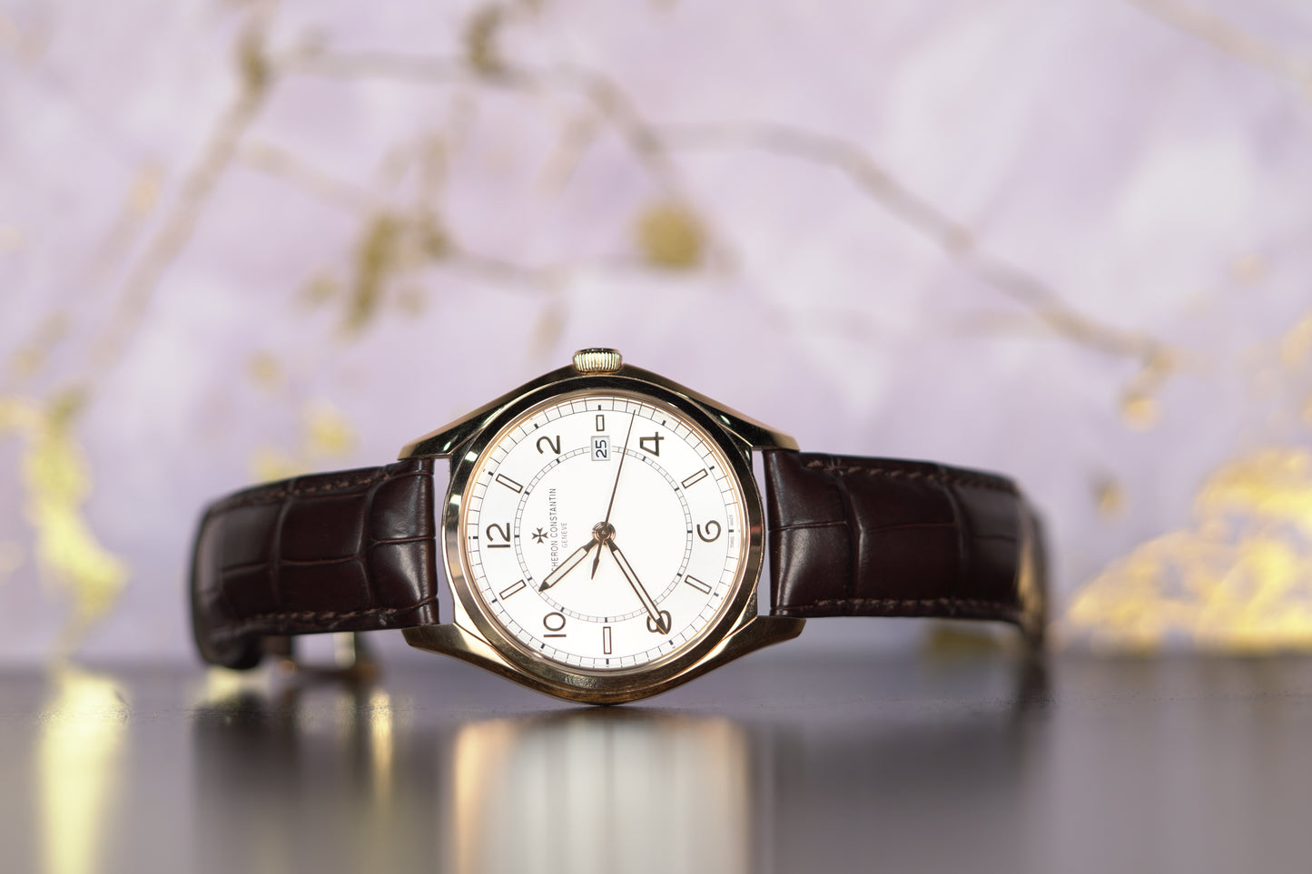 Vacheron Constantin Fiftysix Self-Winding Rose Gold 40mm Silver Leather Box & Papers 2022 4600E/000R-B441