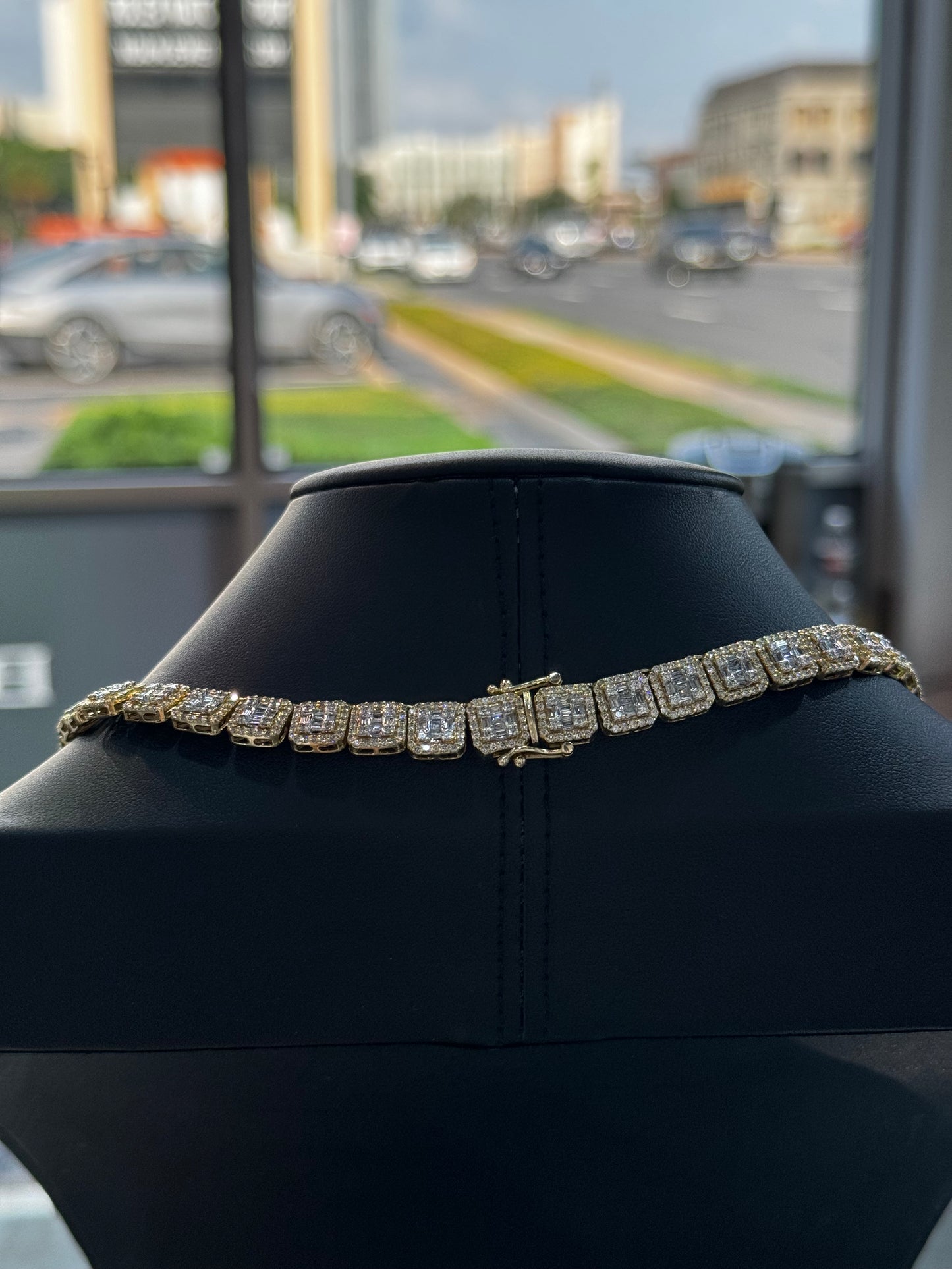 Iced Out Custom Chain 14k Yellow 20" 8.5mm 55.1g