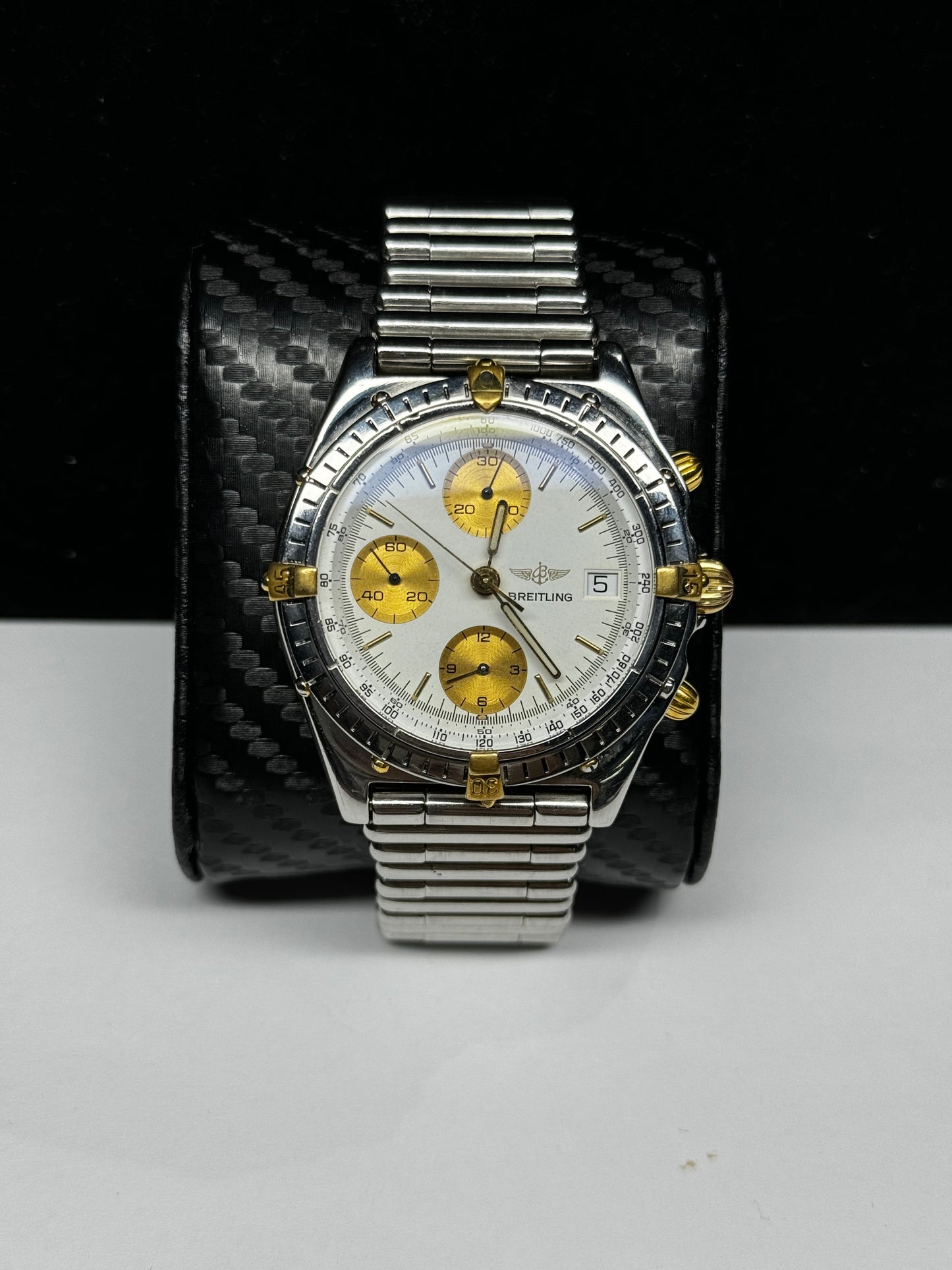 Breitling Chronomat B Stainless Steel 40mm White Bracelet Watch Only B13047