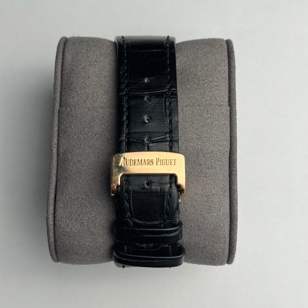 Audemars Piguet Royal Oak Rose Gold 39mm Leather Watch Only 15300OR