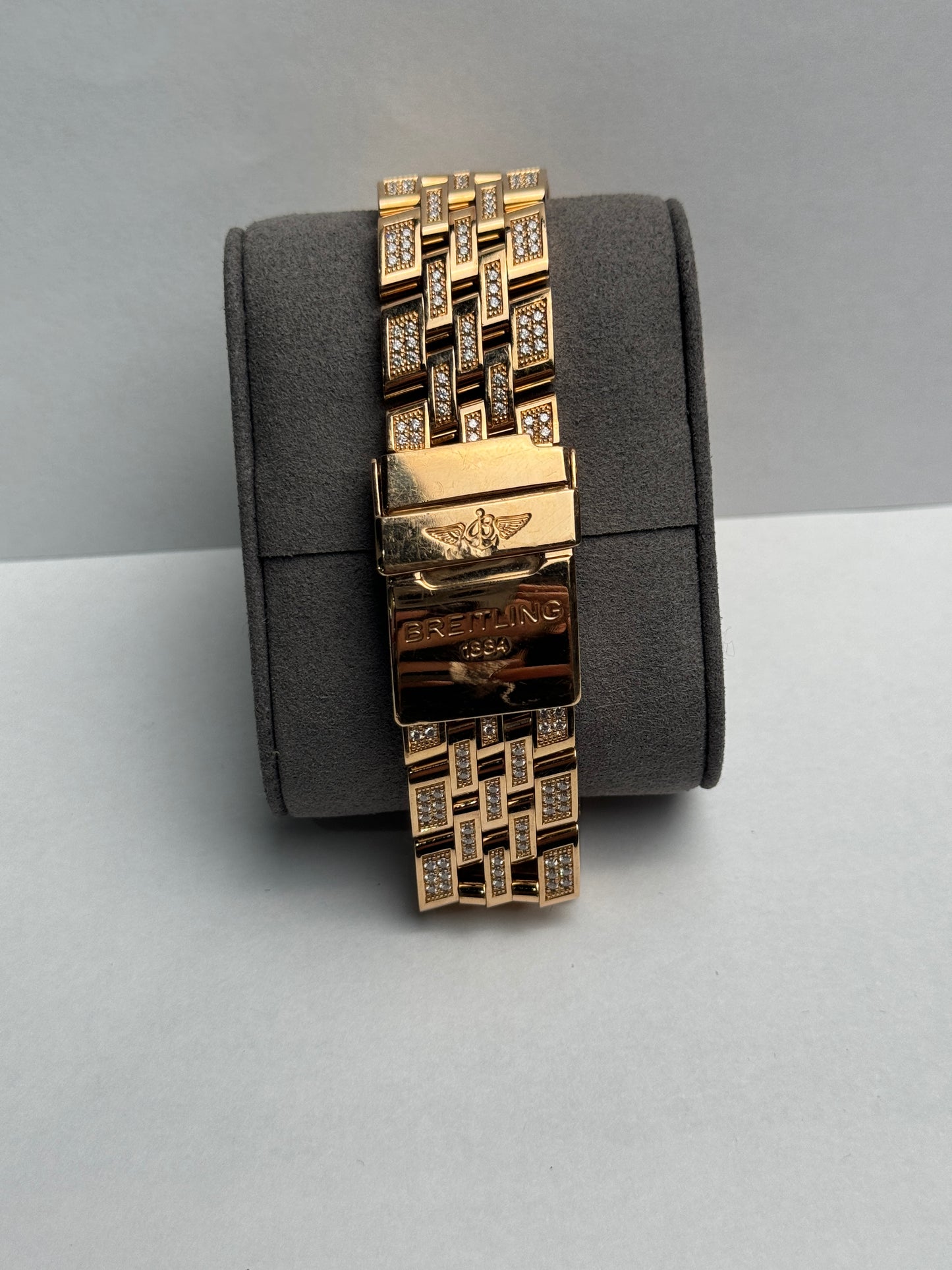 Breitling Flying Bee Rose Gold Factory 38mm Mother of Pearl Bracelet Watch Only R44365