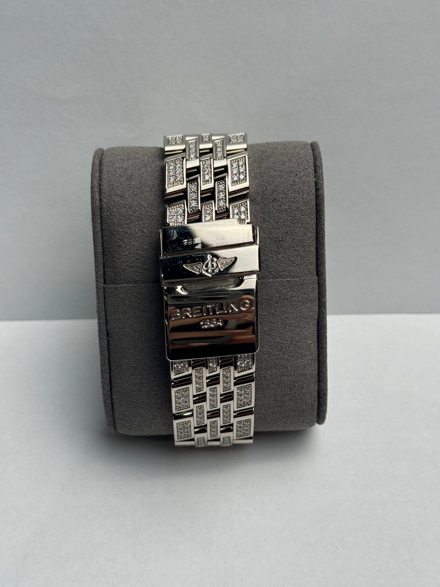 Breitling Flying Bee White Gold Factory 38mm Mother Of Pearl Bracelet Watch Only J44365