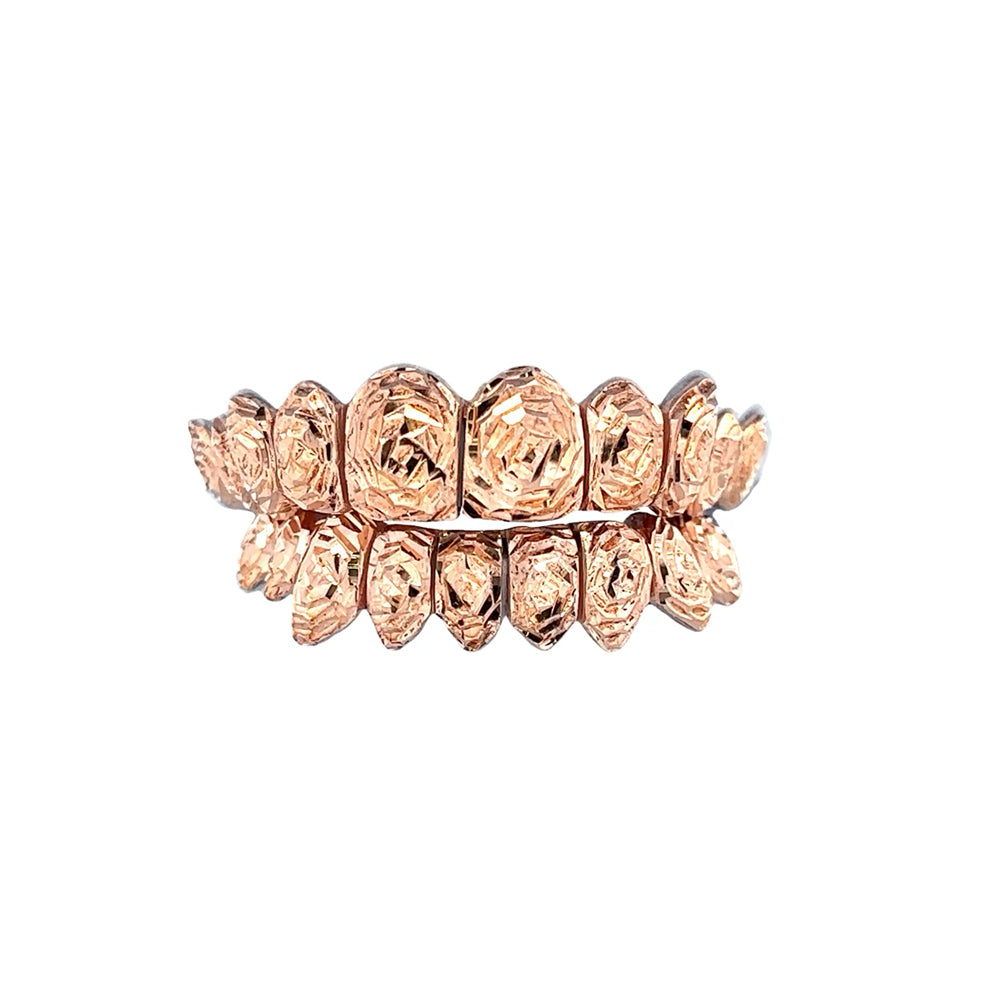 Rose Gold Rose-Cut Custom Grillz