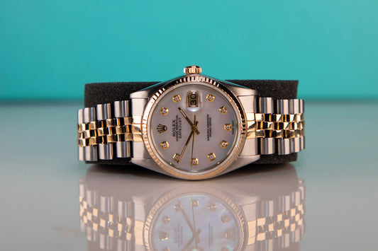 Datejust 36 Mother of Pearl Diamond AFTERMARKET DIAL Watch 126233-0023