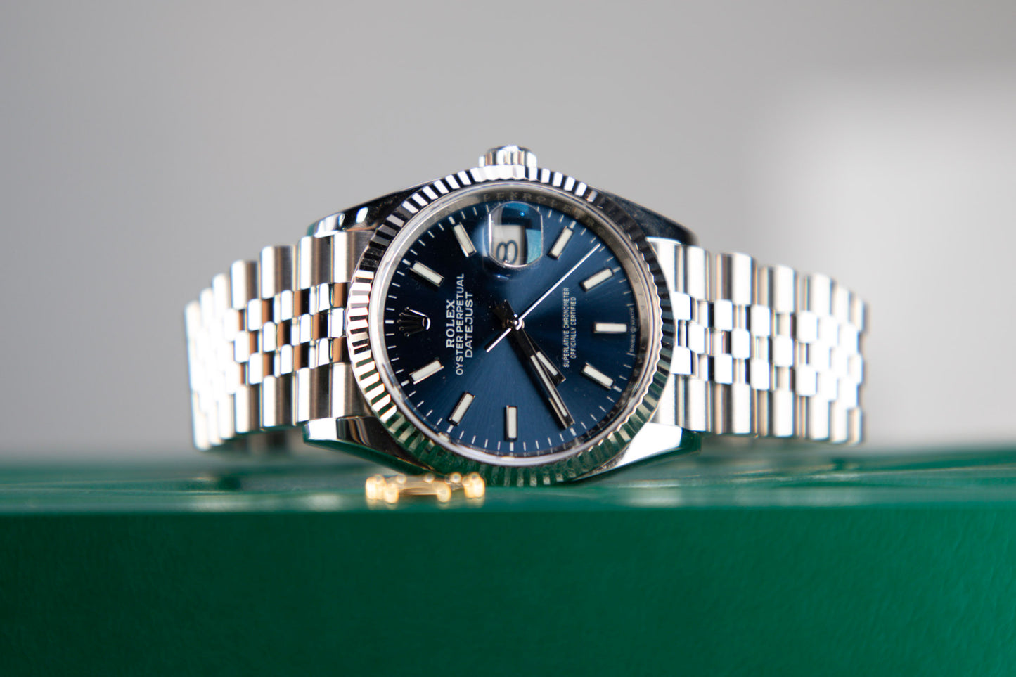 Rolex Datejust 126234 Oyster Perpetual 36 mm Blue Dial Jubilee Stainless Steel