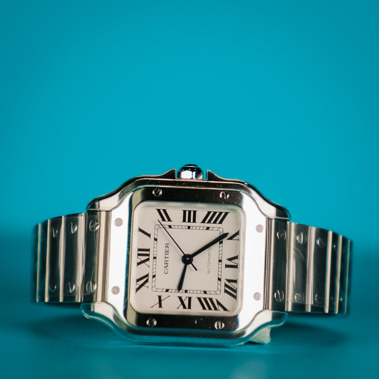 2025 Cartier Santos Medium White Dial WSSA0029