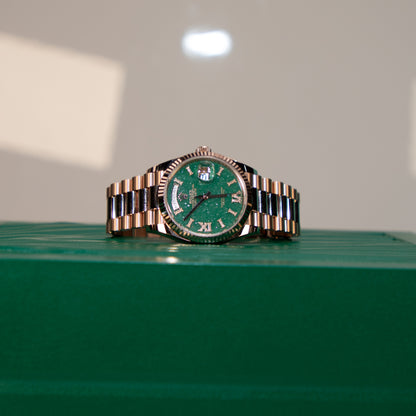 Rolex Day-Date 36mm Green Dial 2024 128235