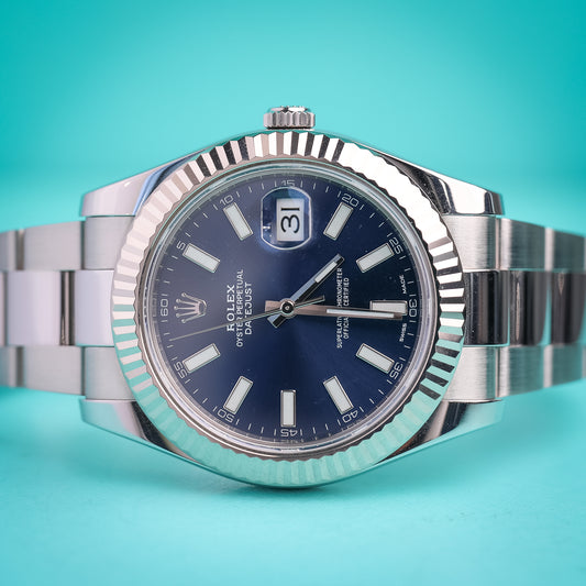 Rolex Datejust Stainless Steel Oyster Blue Dial 116334