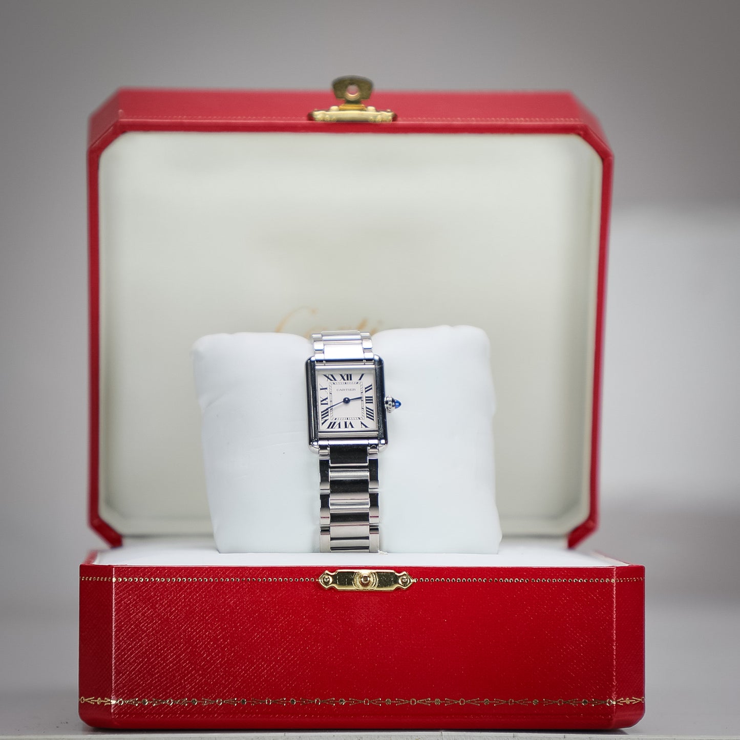 Cartier Tank Must Small Quartz Steel Silver Dial WSTA0107