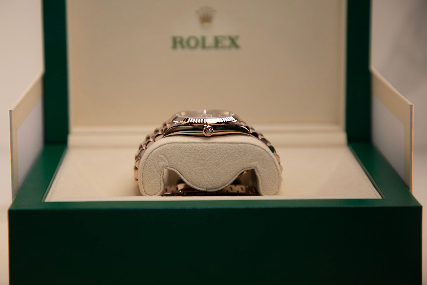 2024 Rolex Day-Date Rose Gold Chocolate Dial Index 228235