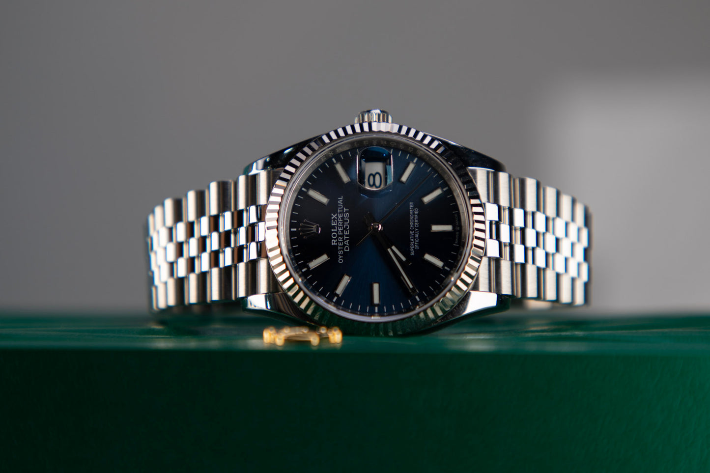 Rolex Datejust 126234 Oyster Perpetual 36 mm Blue Dial Jubilee Stainless Steel