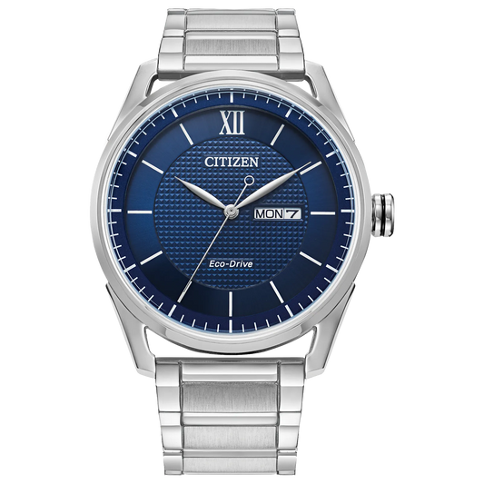 Citizen Eco-Drive Classic 42 mm Silver Stainless Steel Case AW0081-54L