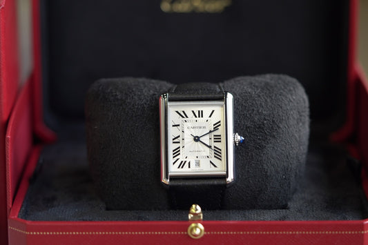 Cartier Tank Must XL White Leather Box & Papers 2024 WSTA0040