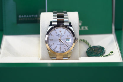 Rolex DateJust Two Tone Rose 41mm Sundust Oyster Box & Papers 2021 126301