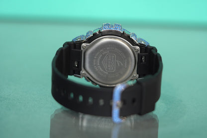 G-Shock Digital Series 6900 Blue Bustdown Black Rubber DW6900RCS-1