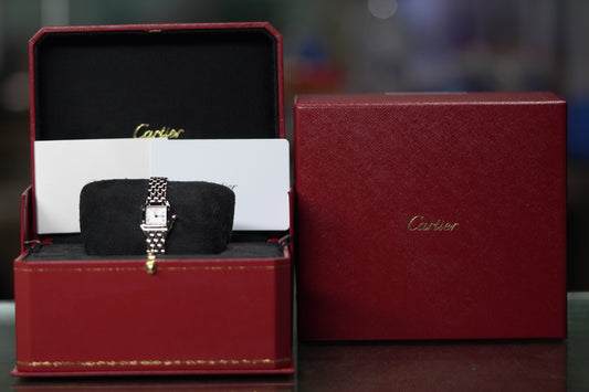 Cartier Panthere Stainless Steel Mini White Bracelet Box & Papers 2024 WSPN0012