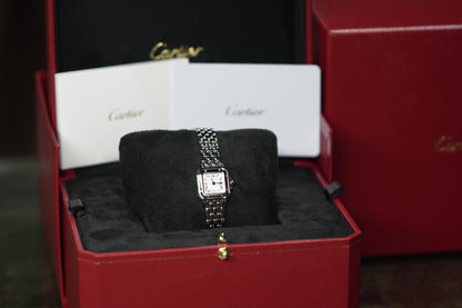 Cartier Panthere Stainless Steel Mini White Bracelet Box & Papers 2024 WSPN0012