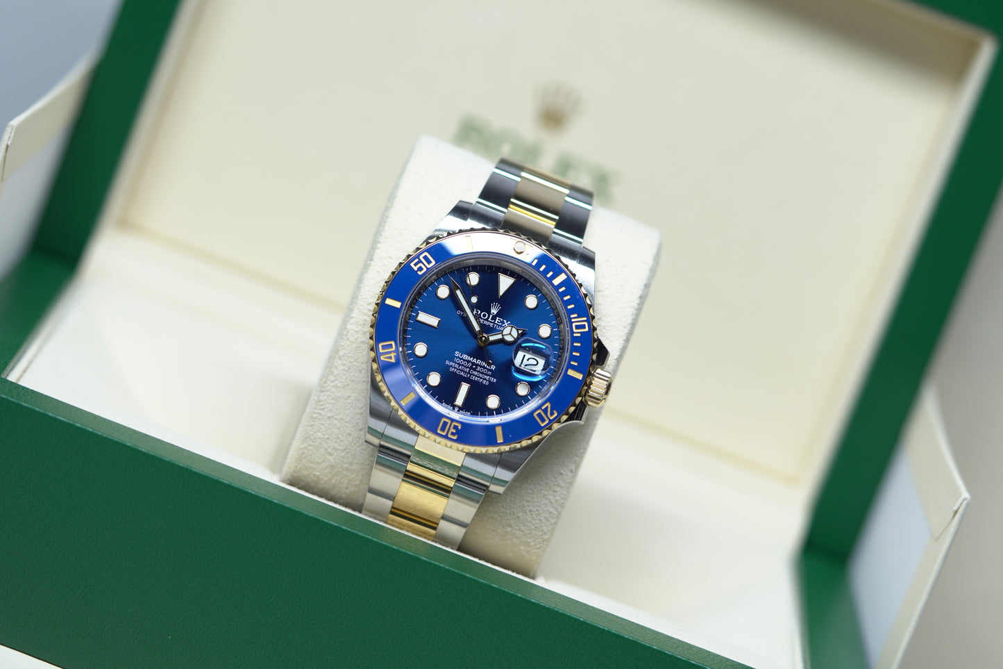 Rolex Submariner Two Tone Yellow 41mm Blue Oyster Box & Papers 2023 126613LB