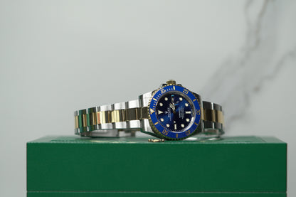 Rolex Submariner Two Tone Yellow 41mm Blue Oyster Box & Papers 2023 126613LB