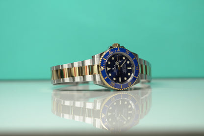 Rolex Submariner Two Tone Yellow 41mm Blue Oyster Box & Papers 2023 126613LB