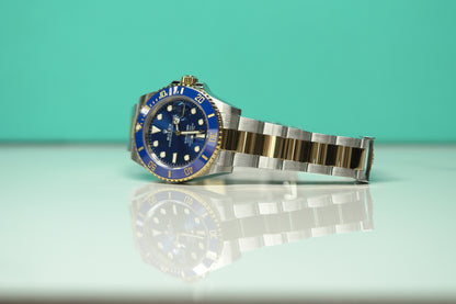 Rolex Submariner Two Tone Yellow 41mm Blue Oyster Box & Papers 2023 126613LB