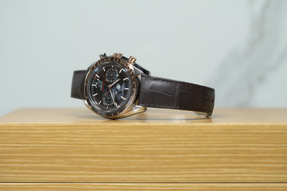 Omega Speedmaster Moonphase Stainless Steel 44mm Brown Leather Box & Papers 2024 30423445213001