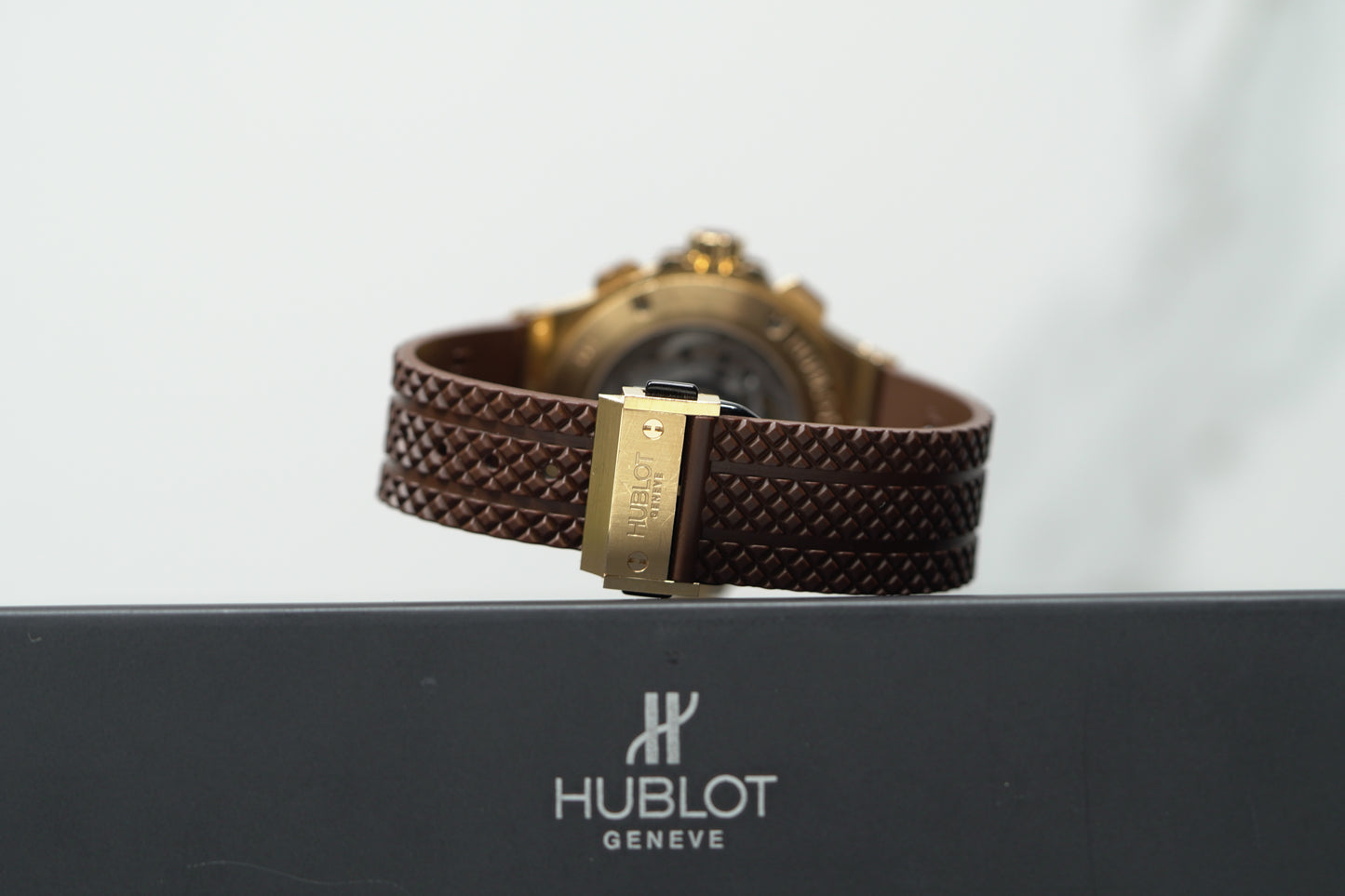 Hublot Big Bang Rose Gold 41mm Brown Rubber Watch Only 341PC1007RX114