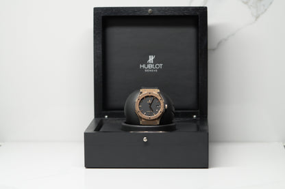 Hublot Classic Fusion Rose Gold 45mm Black Rubber Watch Only 511OX7081LR