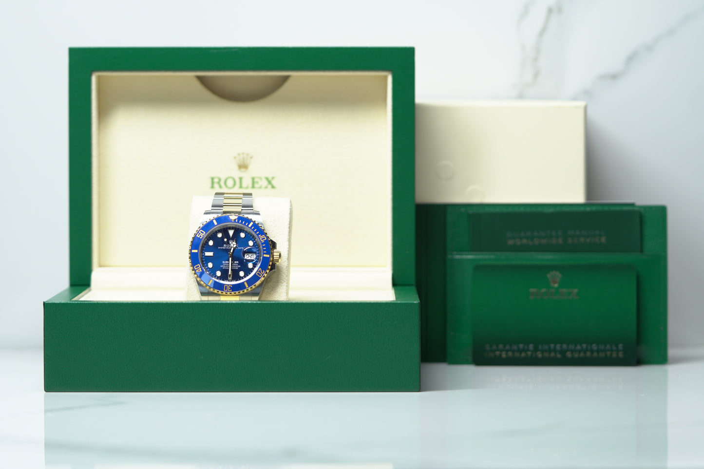 Rolex Submariner Two Tone Yellow 41mm Blue Oyster Box & Papers 2023 126613LB