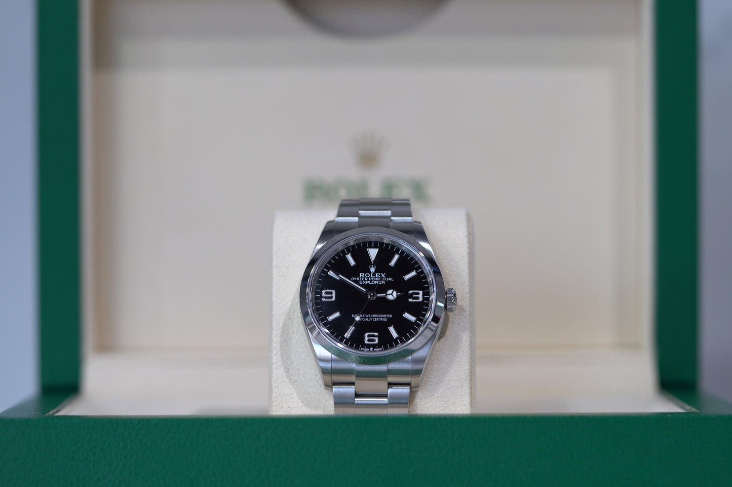 Rolex Explorer Stainless Steel 36mm Black Oyster Box & Papers 2023 124270