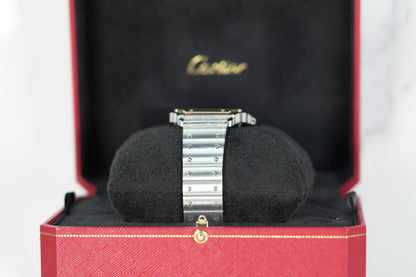 Cartier Santos Two Tone Yellow Large White Bracelet Box & Papers 2024 W2SA0009