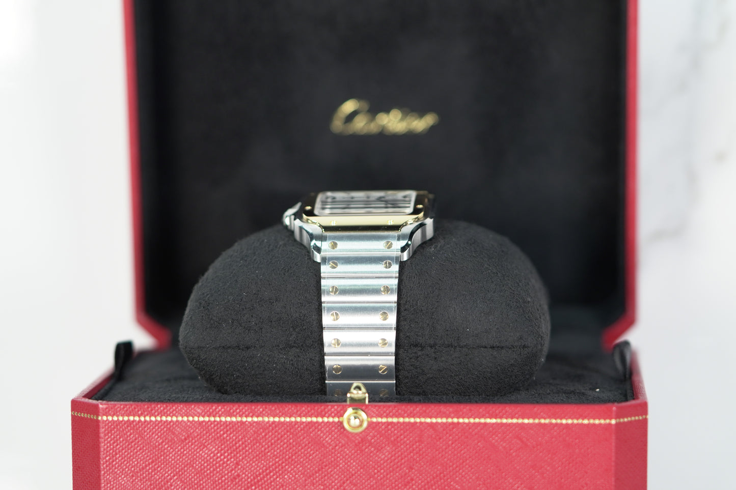 Cartier Santos Two Tone Yellow Large White Bracelet Box & Papers 2024 W2SA0009