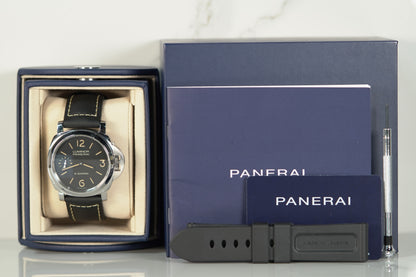 Panerai Luminor 8 Giorni Stainless Steel 44mm Black Leather Box & Papers 2024 PAM00915