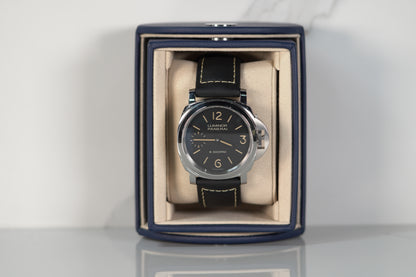 Panerai Luminor 8 Giorni Stainless Steel 44mm Black Leather Box & Papers 2024 PAM00915