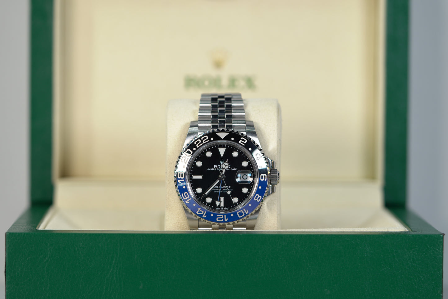 Rolex GMT Master II "Batgirl" Stainless Steel 40mm Black Jubilee Box & Papers 2021 126710BLNR