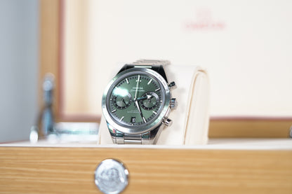 Omega Speedmaster 57 Stainless Steel 40mm Green Oyster Box & Papers 2024 33210415110001