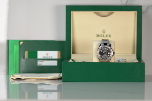 Rolex Yacht-Master Stainless Steel 37mm Grey Oyster Box & Papers 2019 268622