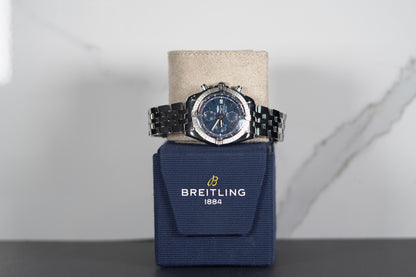 Breitling Chronomat Stainless Steel 44mm Blue Roman Bracelet Watch Only A13356