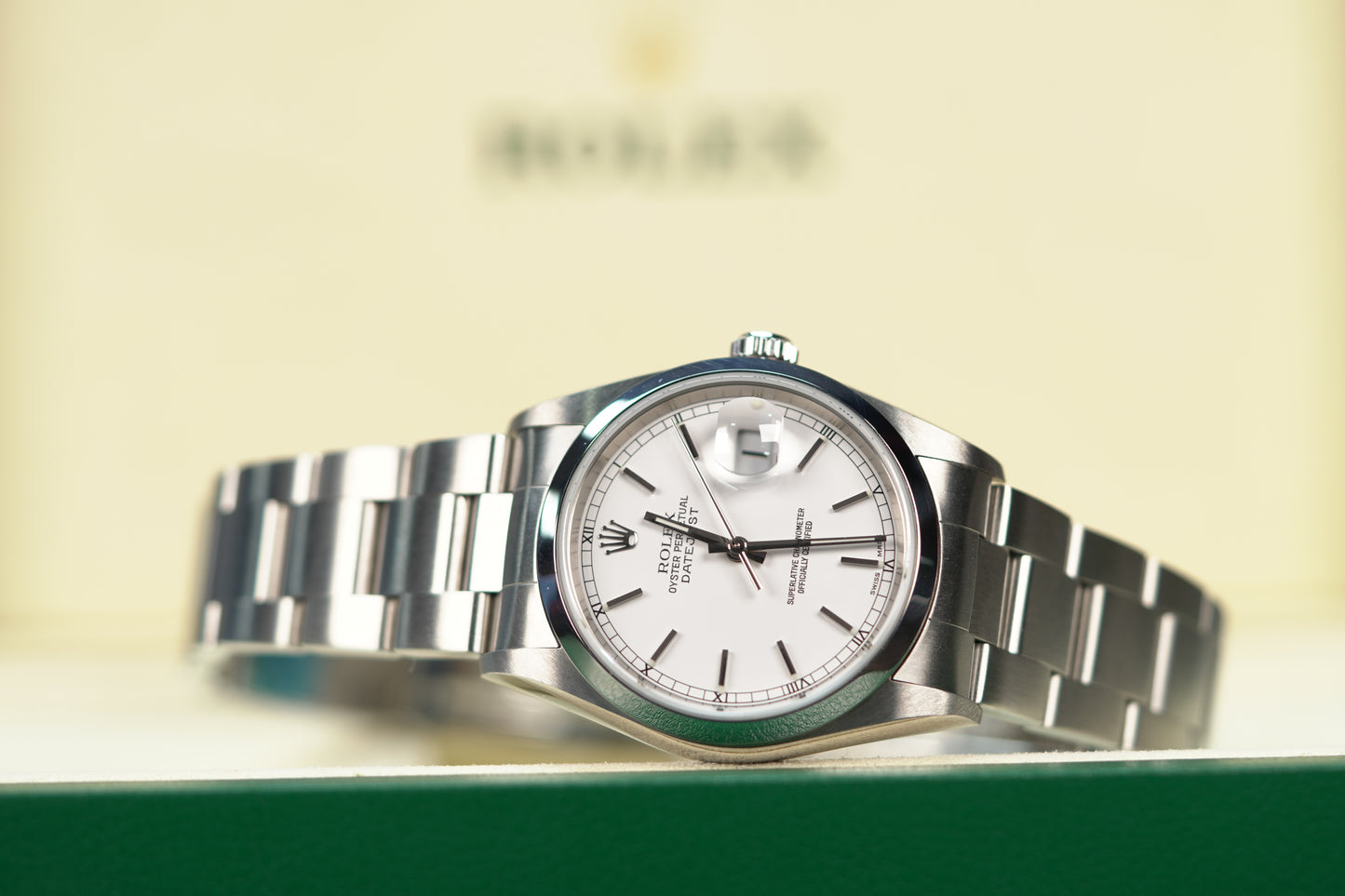 Rolex DateJust Stainless Steel 36mm White Oyster Watch Only UNK 16200