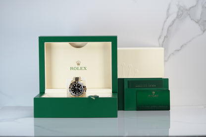 Rolex GMT Master II Yellow Gold 40mm Black Jubilee Box & Papers 2024 126718GRNR