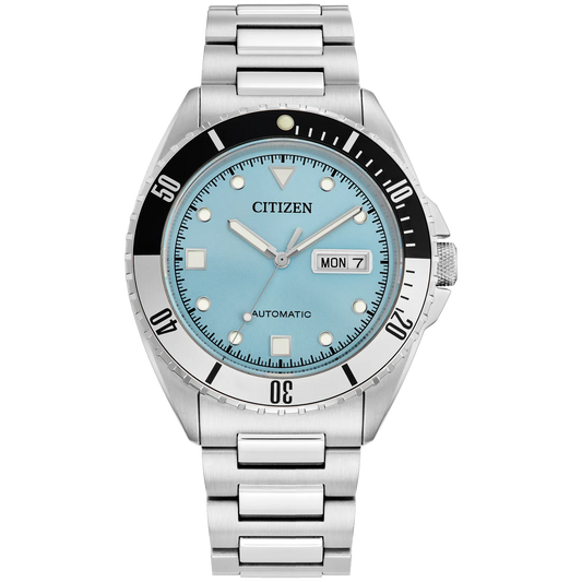 Citizen Sport Automatic Light Blue Dial 42mm Stainless Steel Watch NH7530-52L