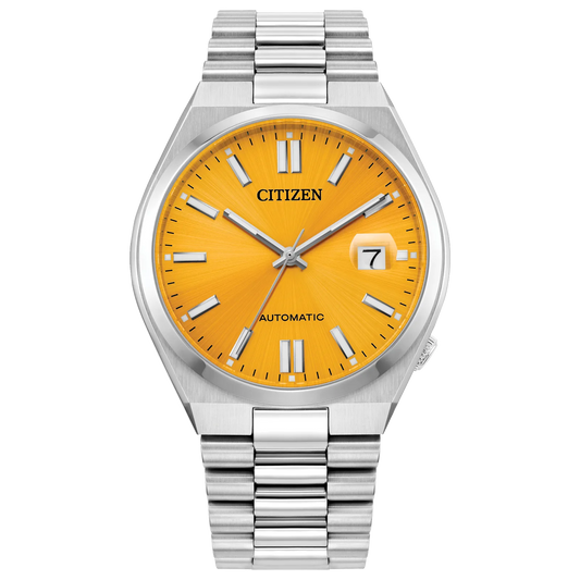 Citizen TSUYOSA Yellow Dial Men Wristwatch NJ0150-56Z